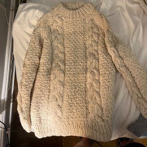 Hand knit wool sweater from Ecuador
